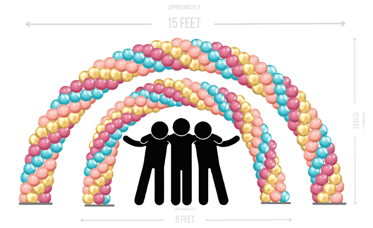 California Vibes Arch 20 and 30 foot (2)