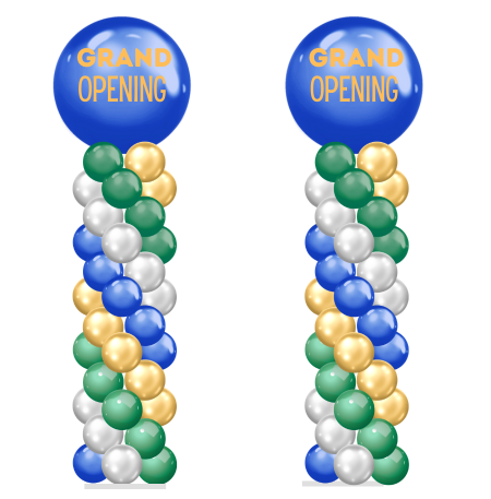 Grand Opening Column - Spiral (Pair) - BalloonZilla