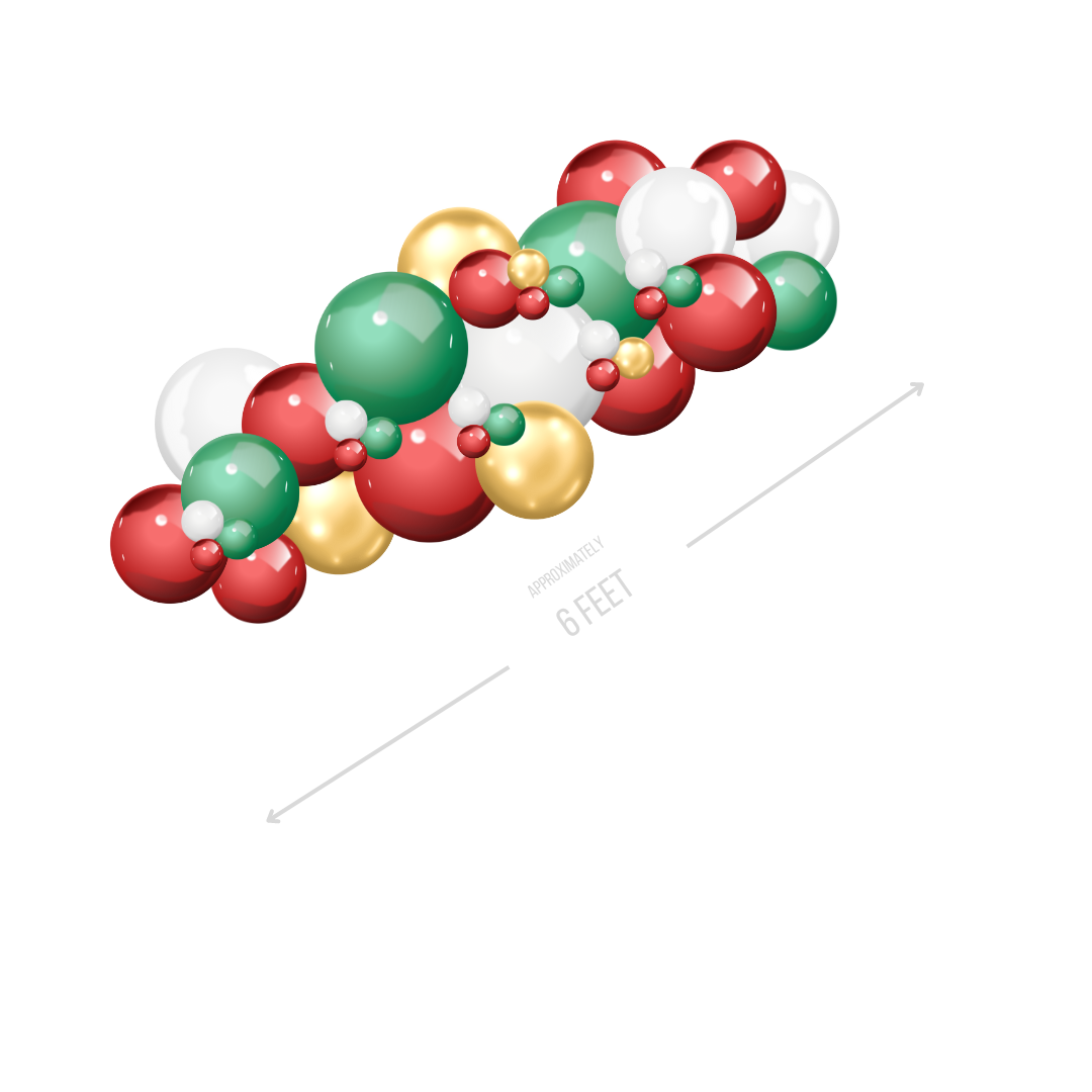 Christmas Joy Garland Simple BalloonZilla