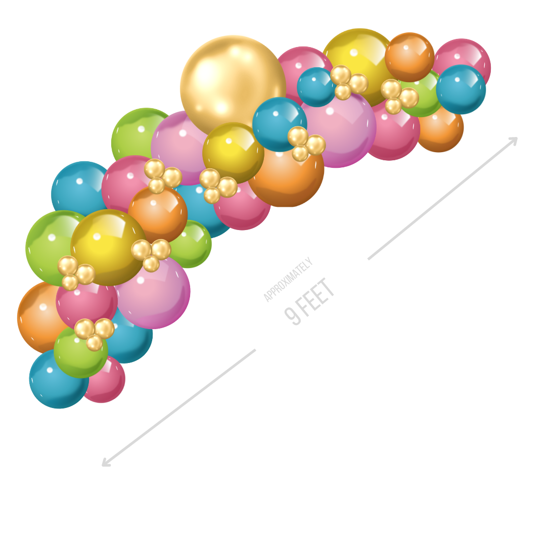 Let's Flamingle Garland Simple BalloonZilla