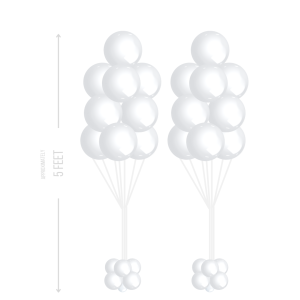 White Simple Bouquets - Large (Pair) or Small (Set of 3)
