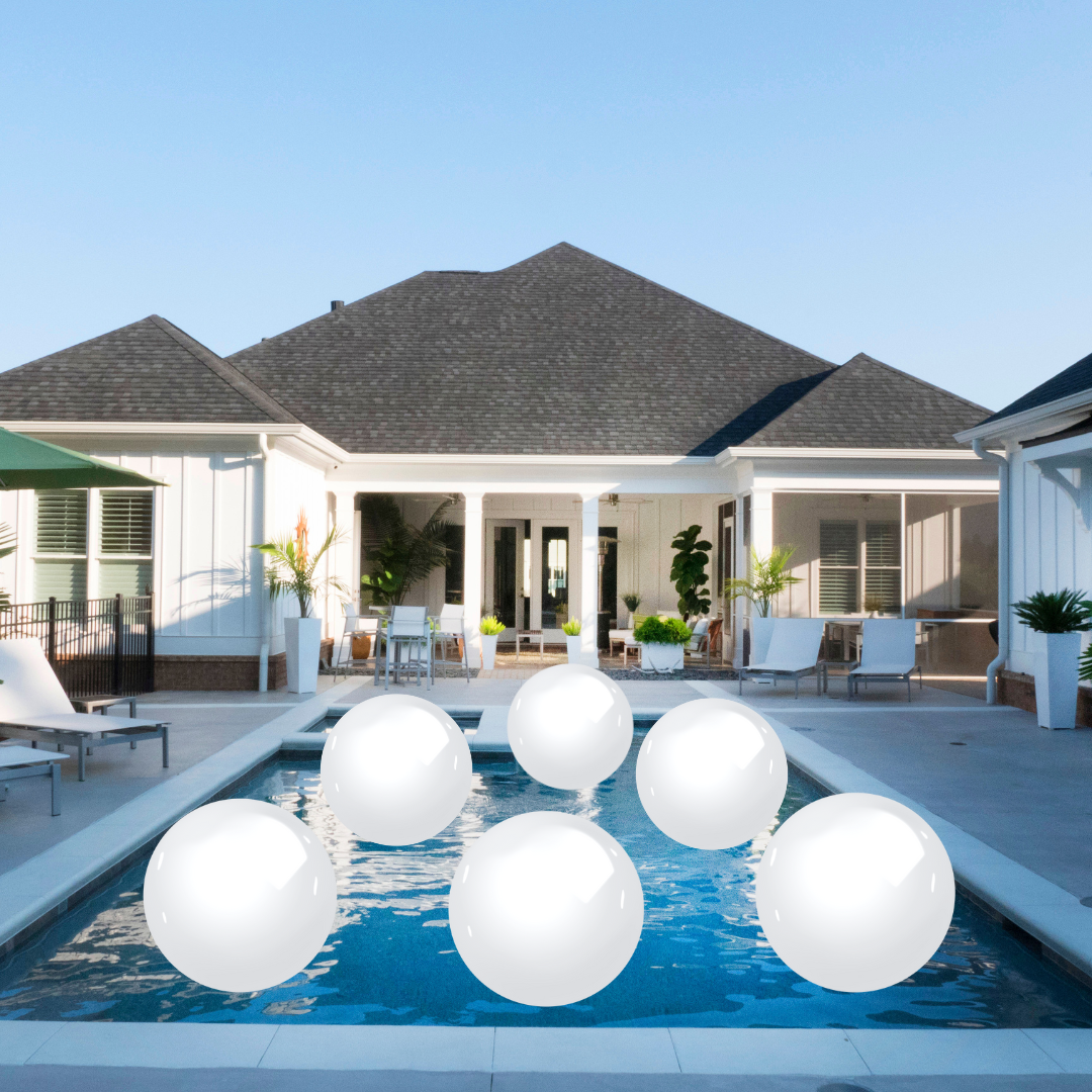 White Pool Balloons
