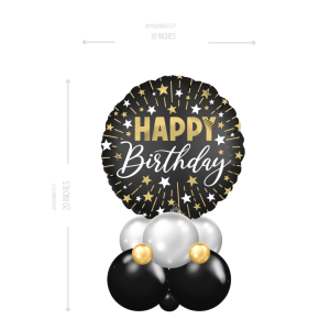 Black and White Cloud - Fancy - BalloonZilla
